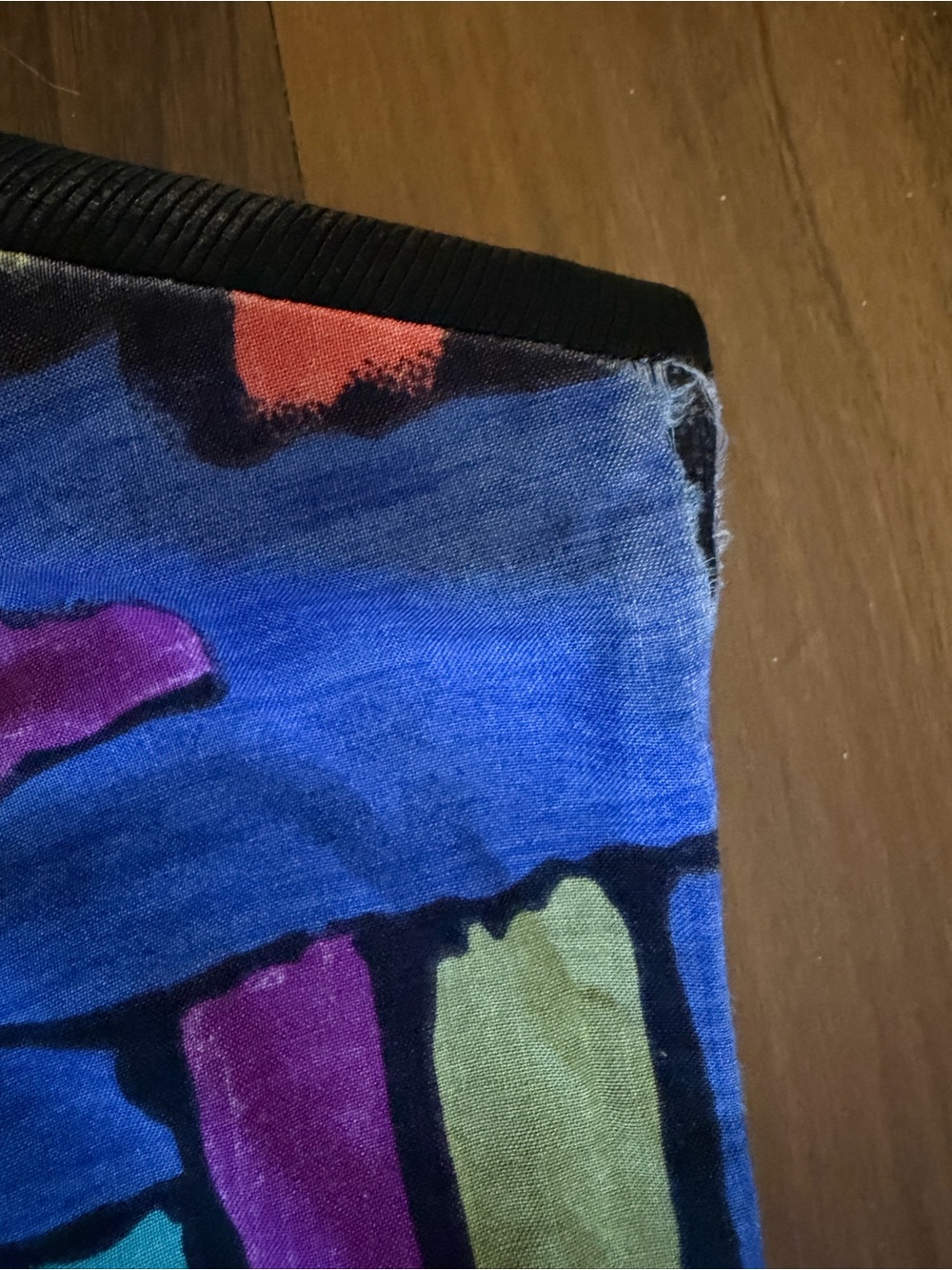 Max & Mabel Colorblock Abstract Print Vest - Multicolor - Picture 5 of 10